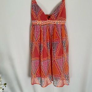 Printed babydoll dress